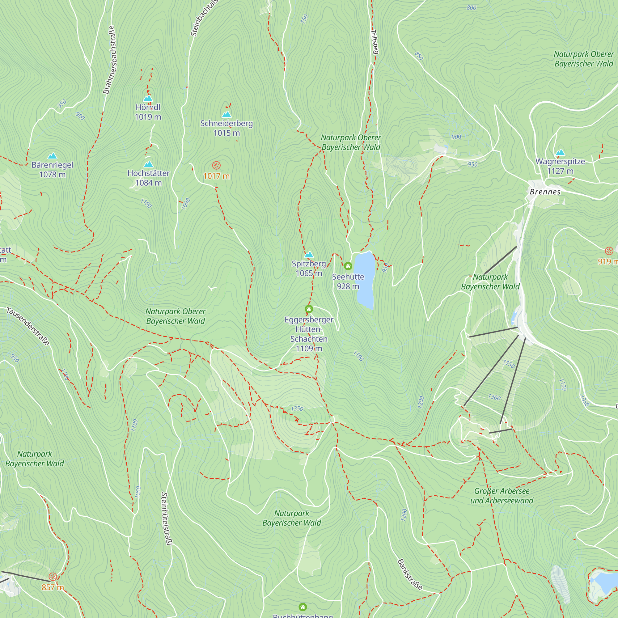 Eggersberger Hütten-Schachten map