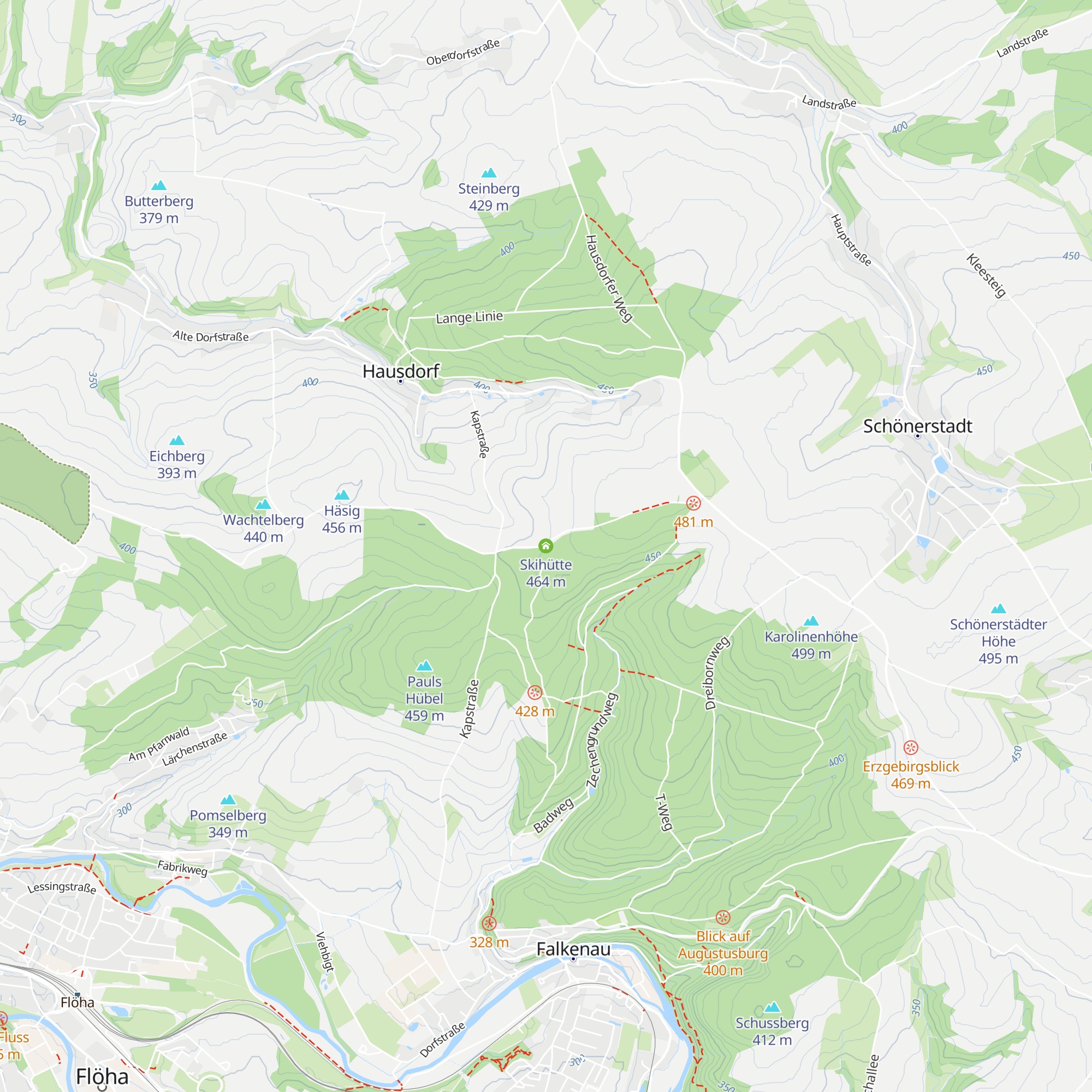 Skihütte map