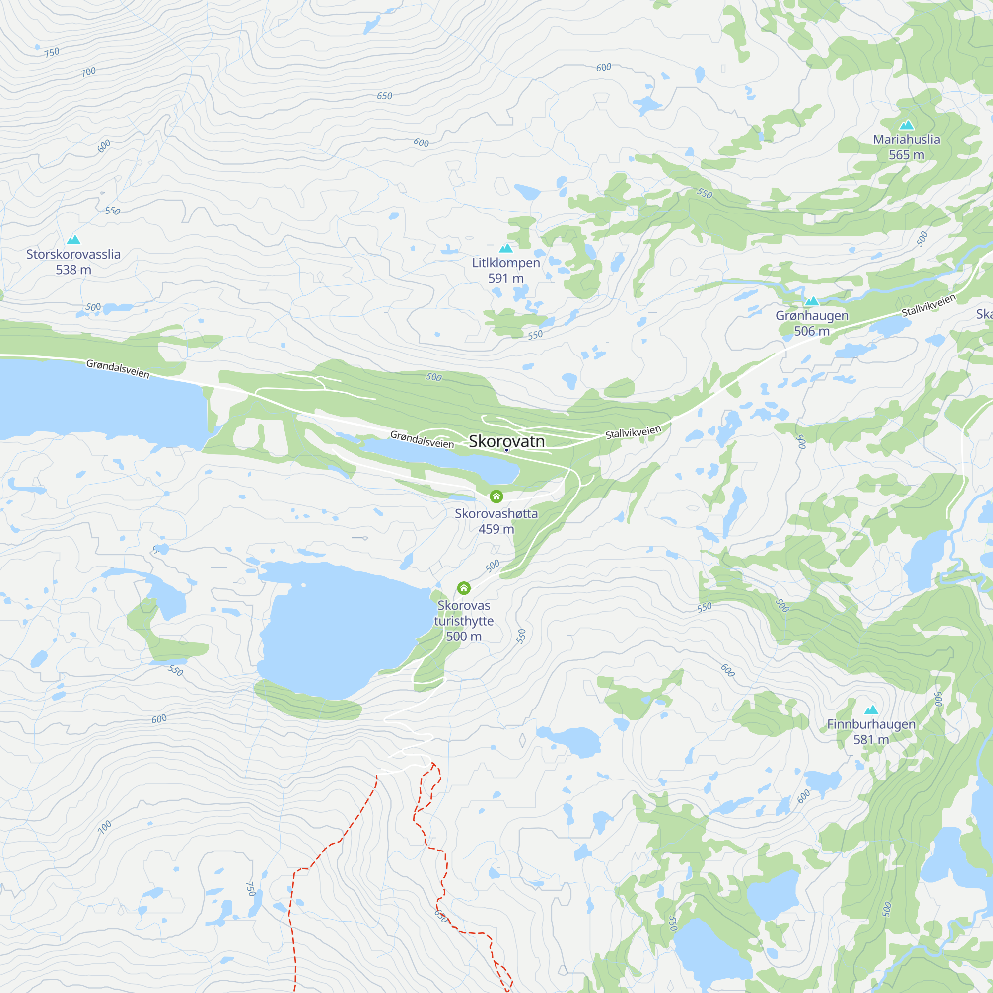 Skorovashøtta map