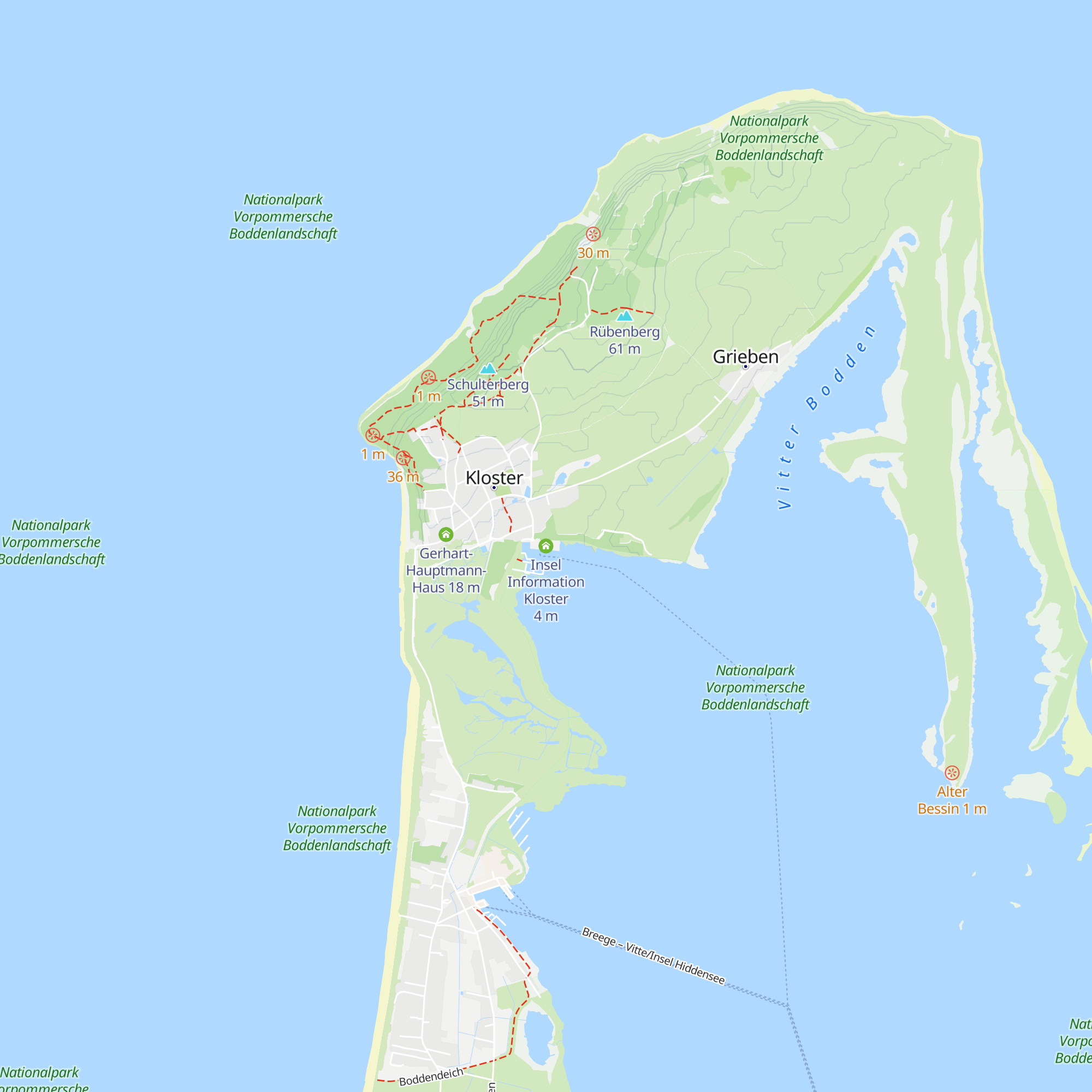 Insel Information Kloster map