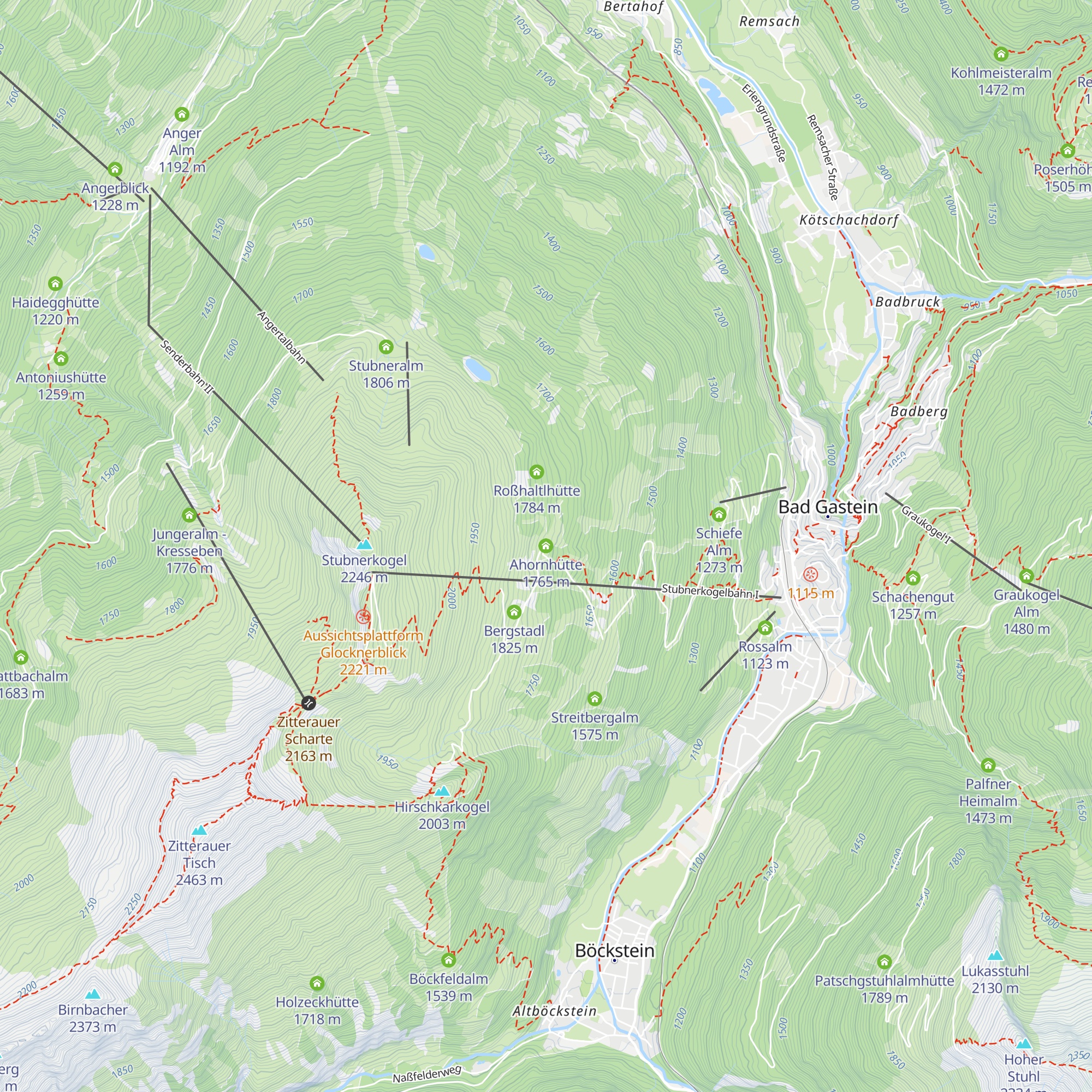 Ahornhütte map