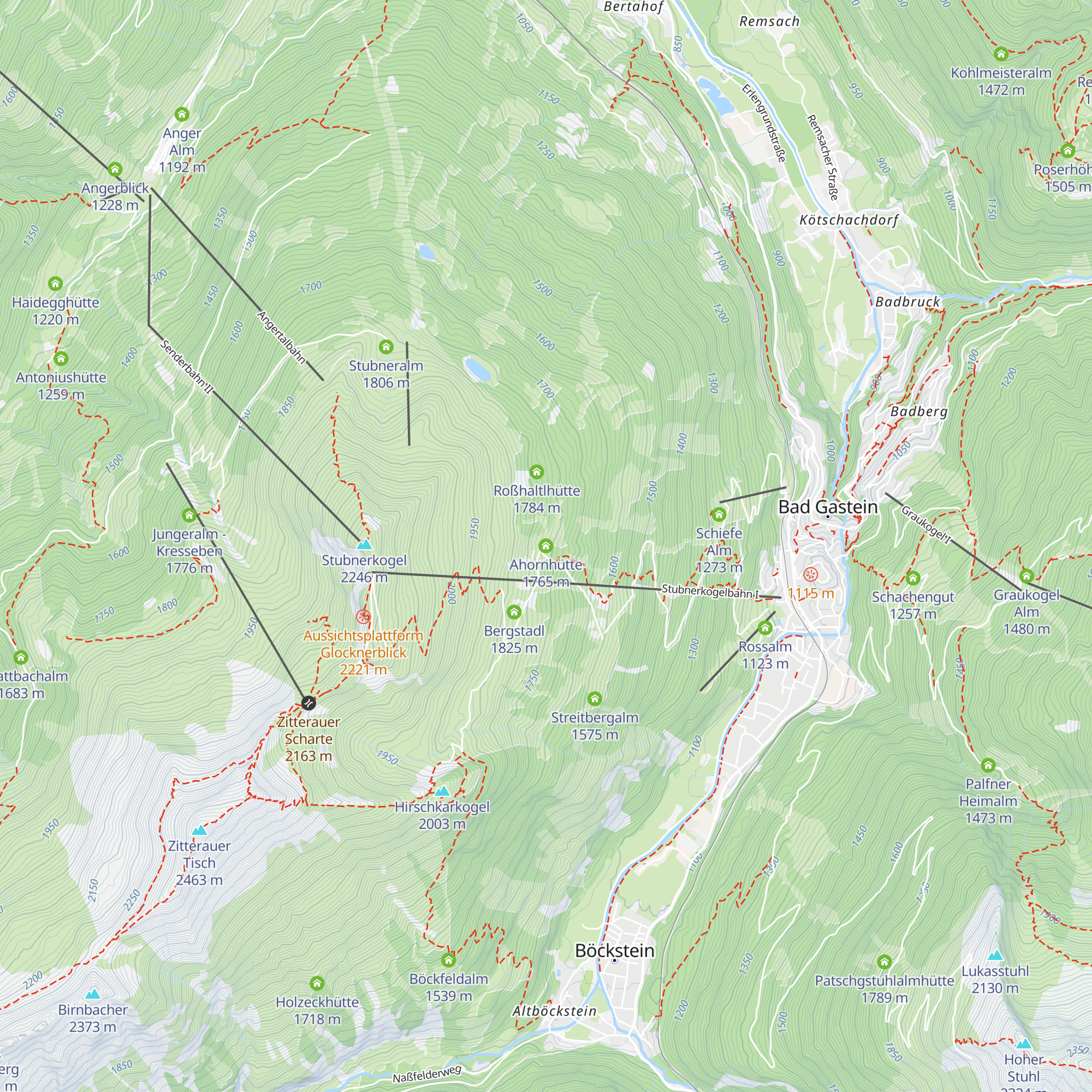 Ahornhütte map