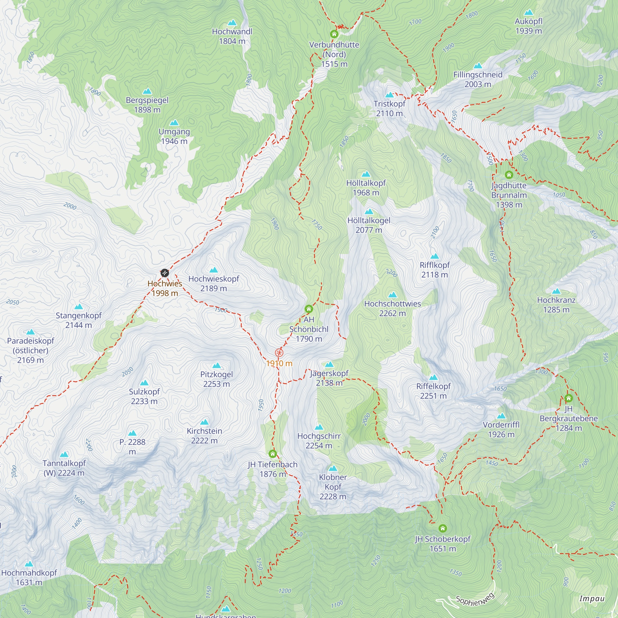 AH Schönbichl map