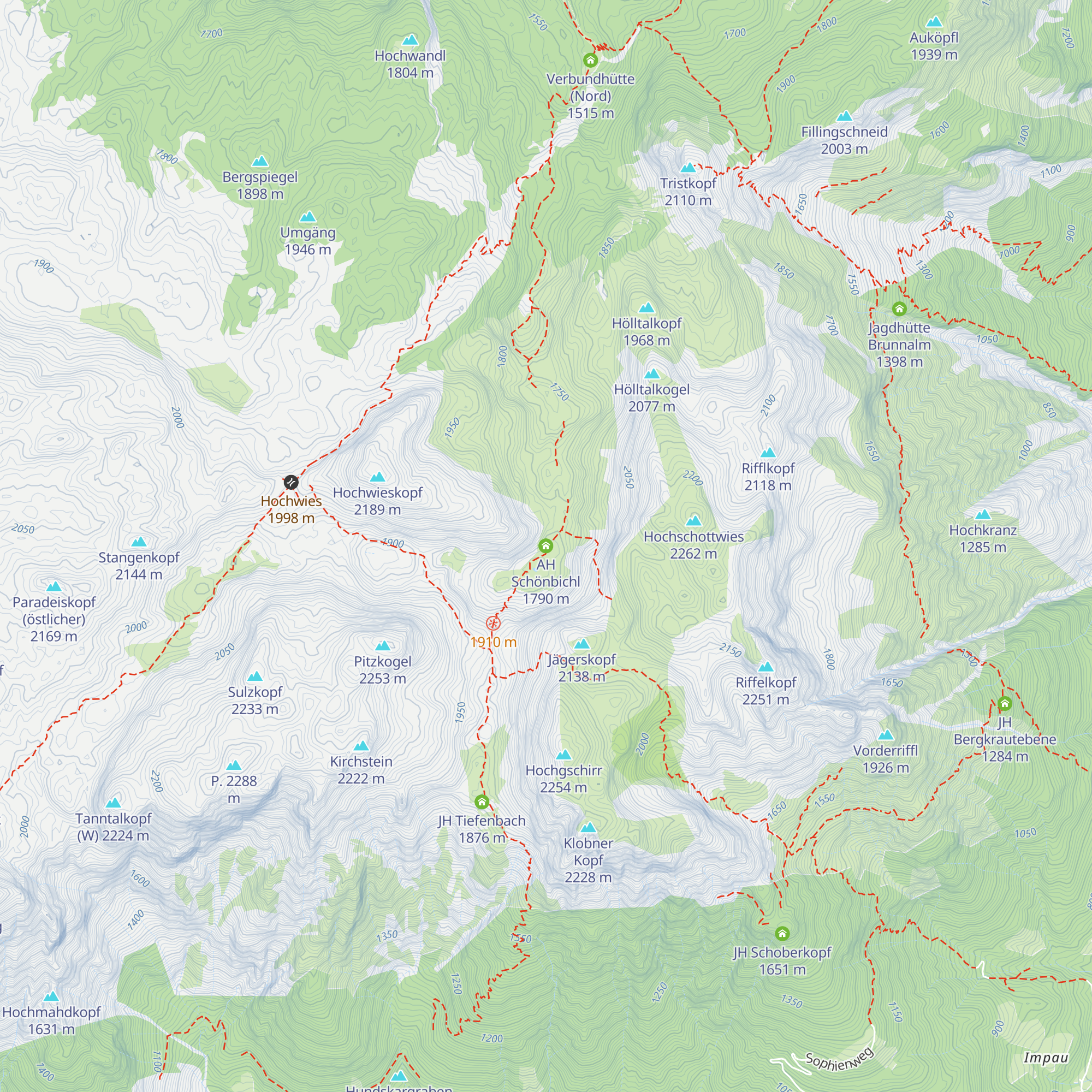 AH Schönbichl map