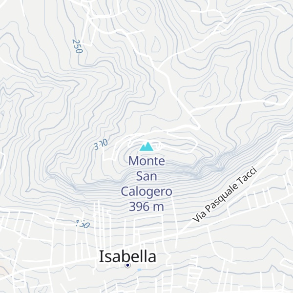Map of Monte San Calogero