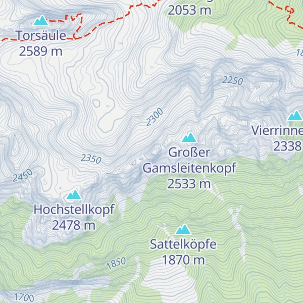 Map of Sattelkopf