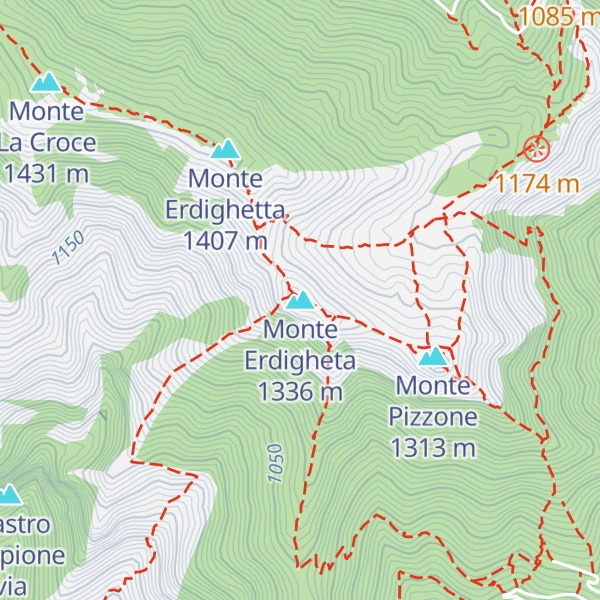 Map of Monte Erdigheta