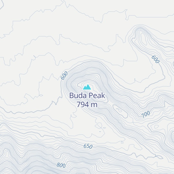 Map of Buda Peak