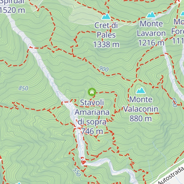 Map of Stavoli Amariana di sopra