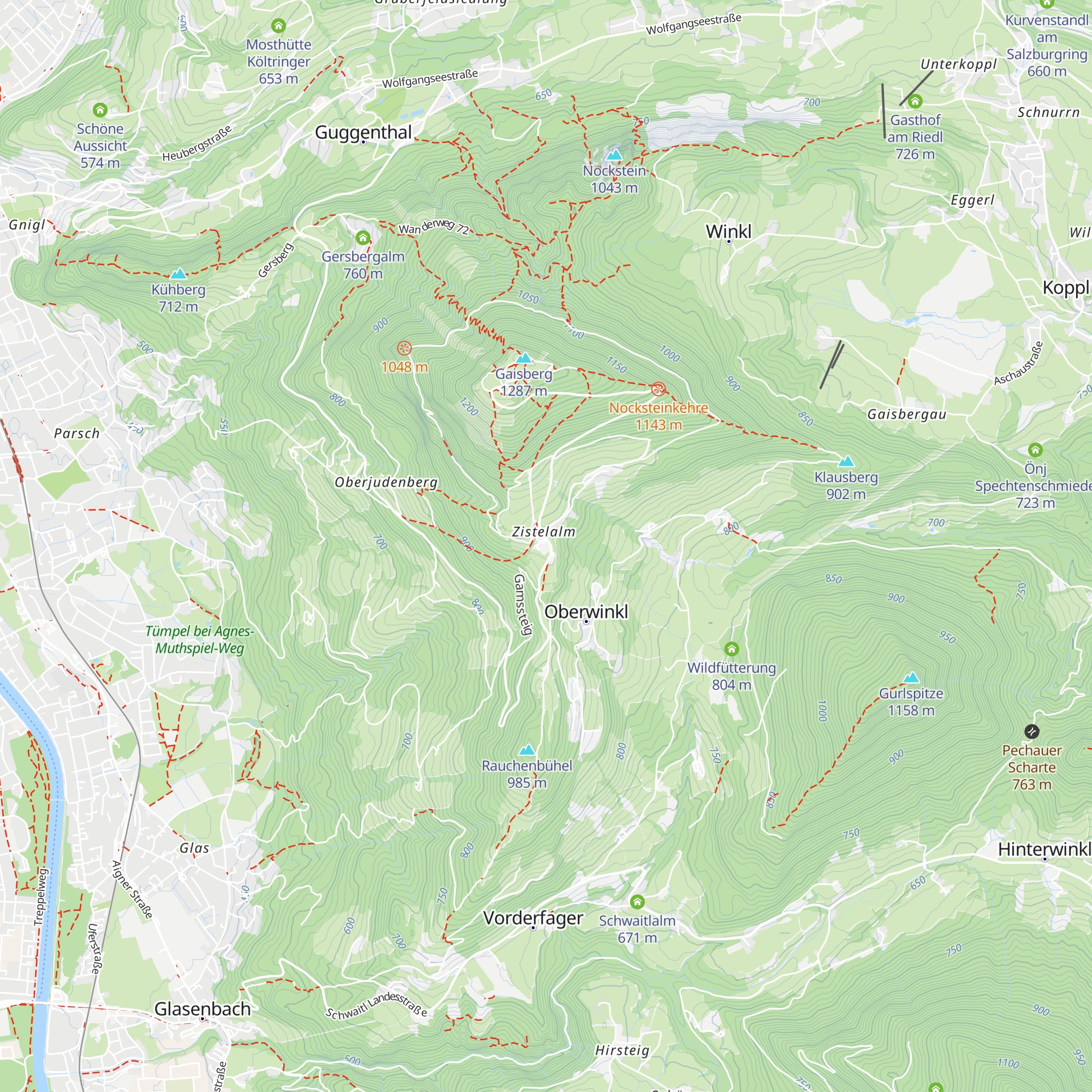 Zistelalm map
