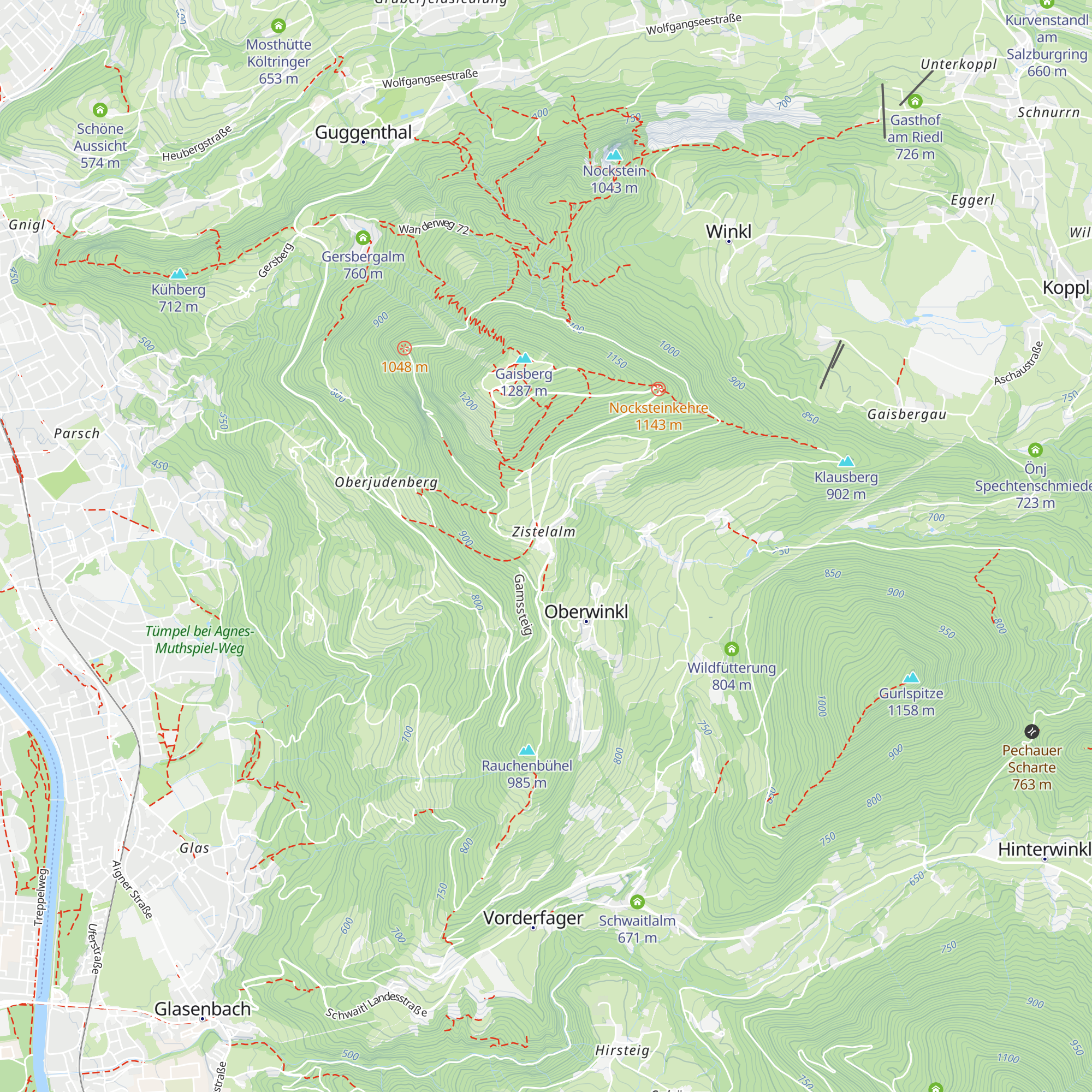 Zistelalm map