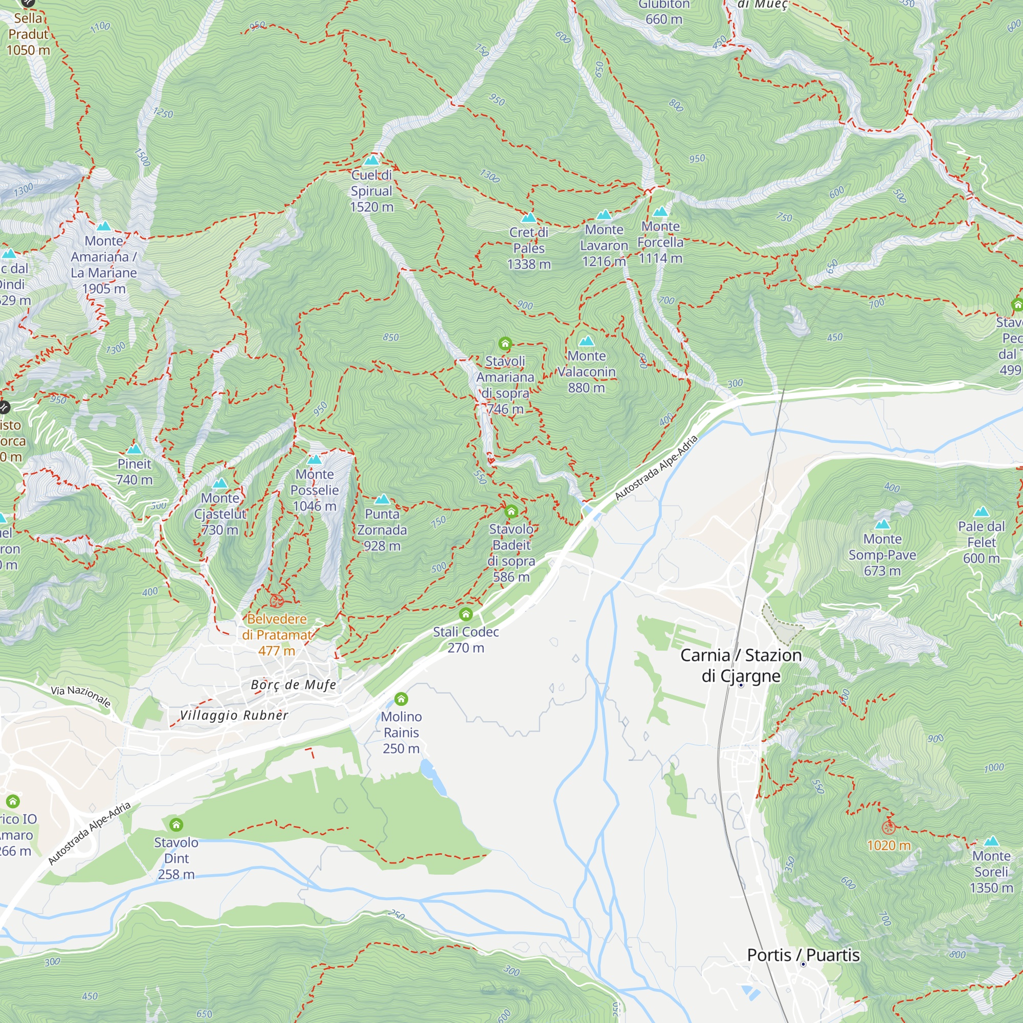 Stavolo Badeit di sopra map
