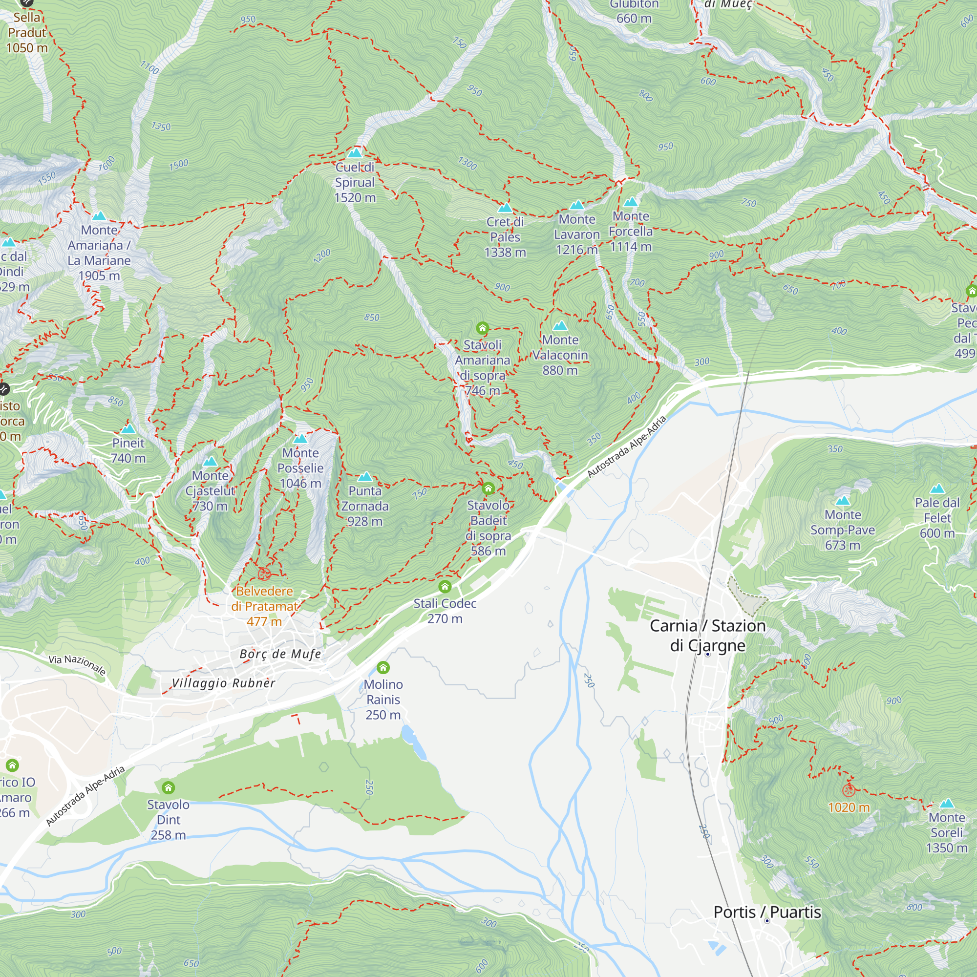 Stavolo Badeit di sopra map