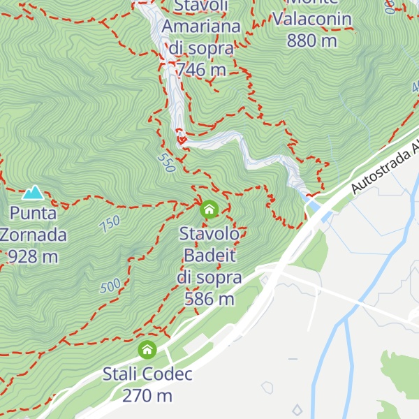 Map of Stavolo Badeit di sopra