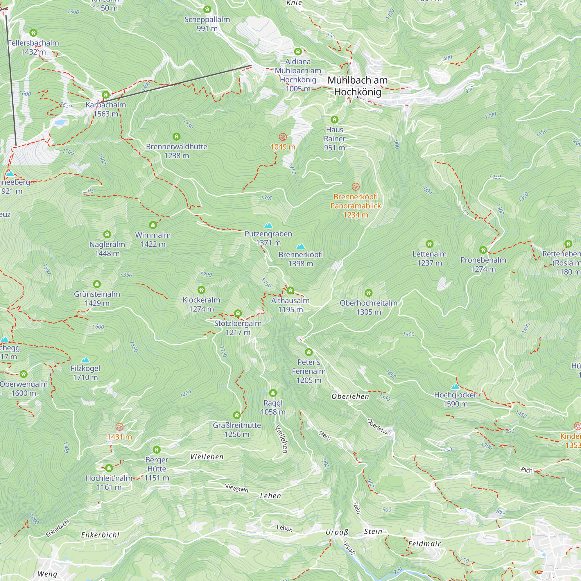 Althausalm map