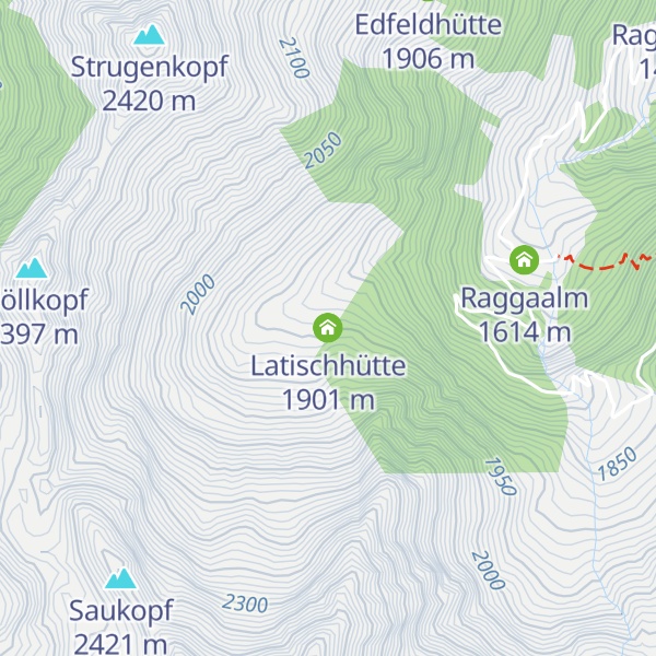 Map of Latischhütte