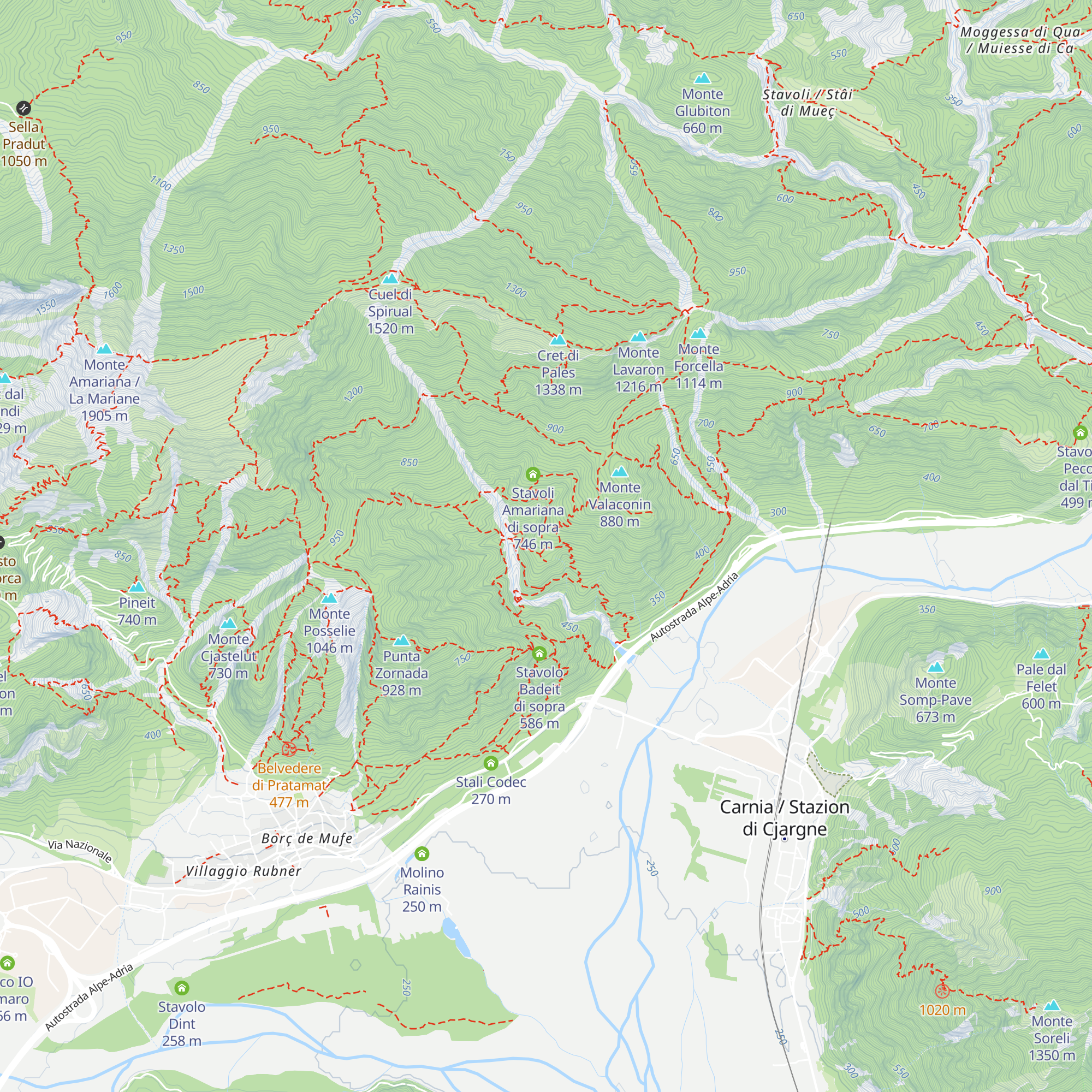 Rifugio Colò map