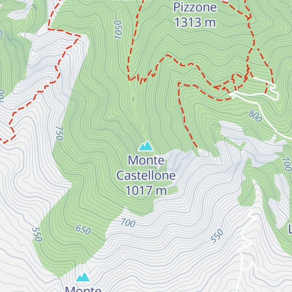 Map of Monte Castellone
