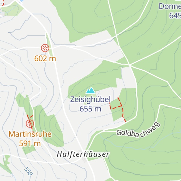 Map of Zeisighübel