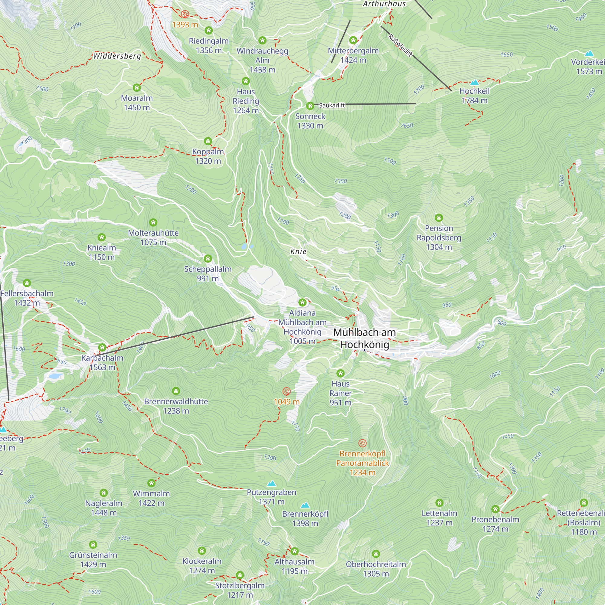 Aldiana Mühlbach am Hochkönig map