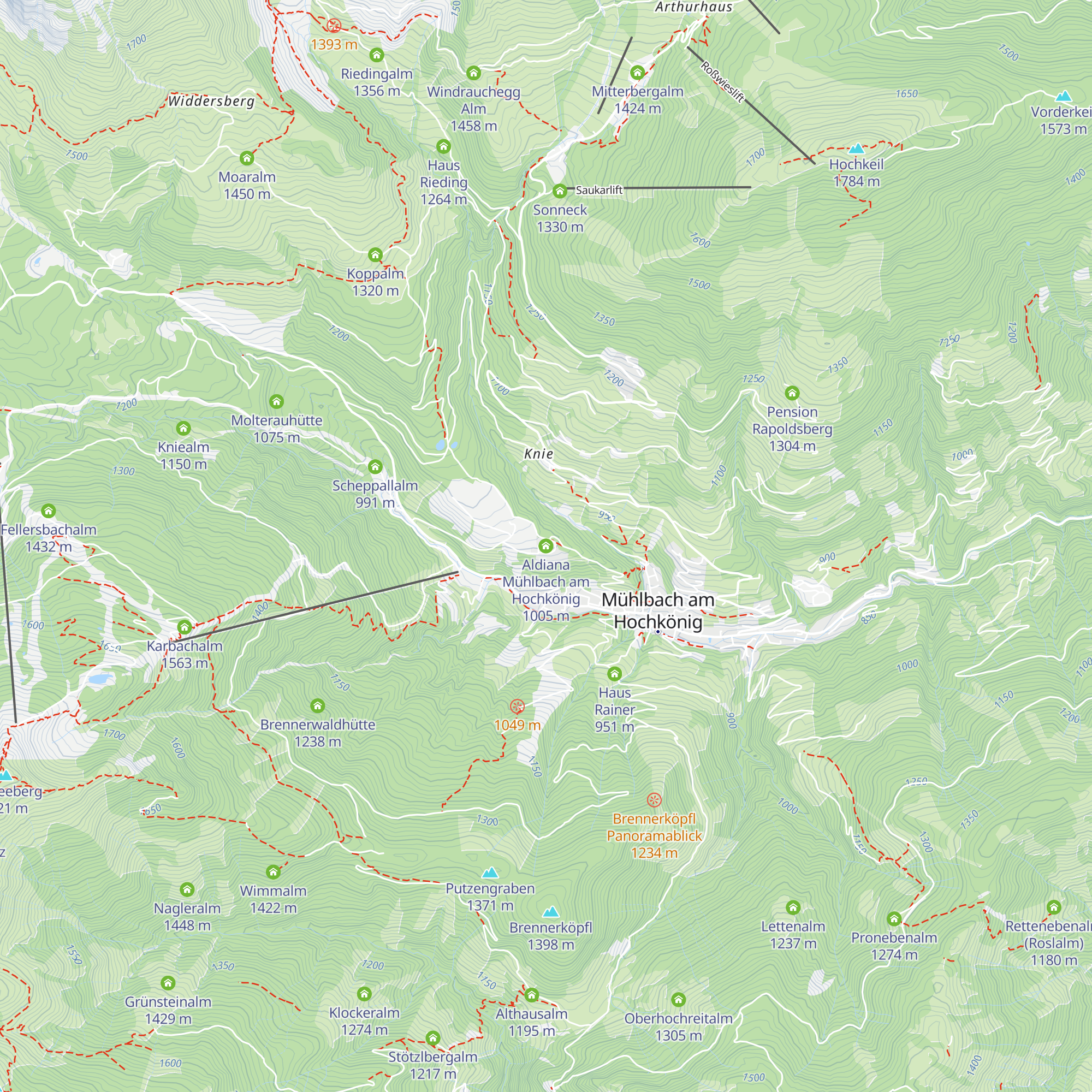 Aldiana Mühlbach am Hochkönig map