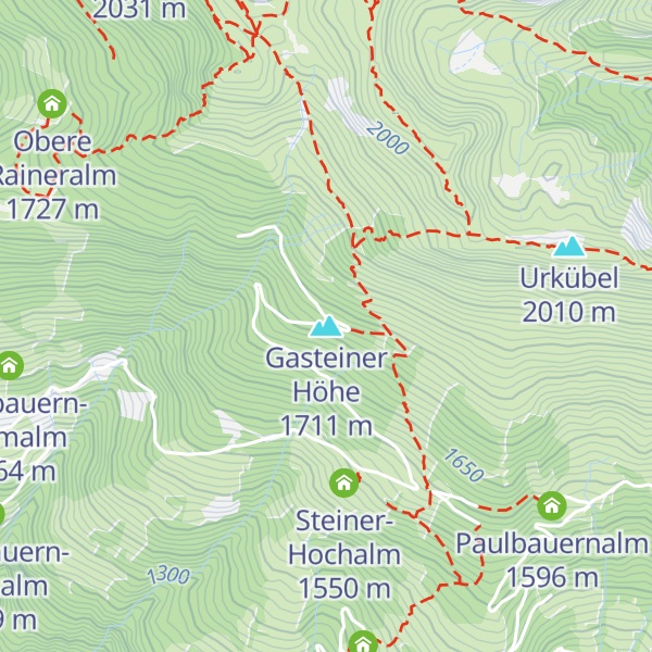 Map of Gasteiner Höhe