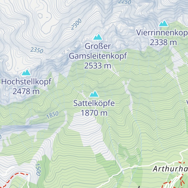 Map of Sattelköpfe