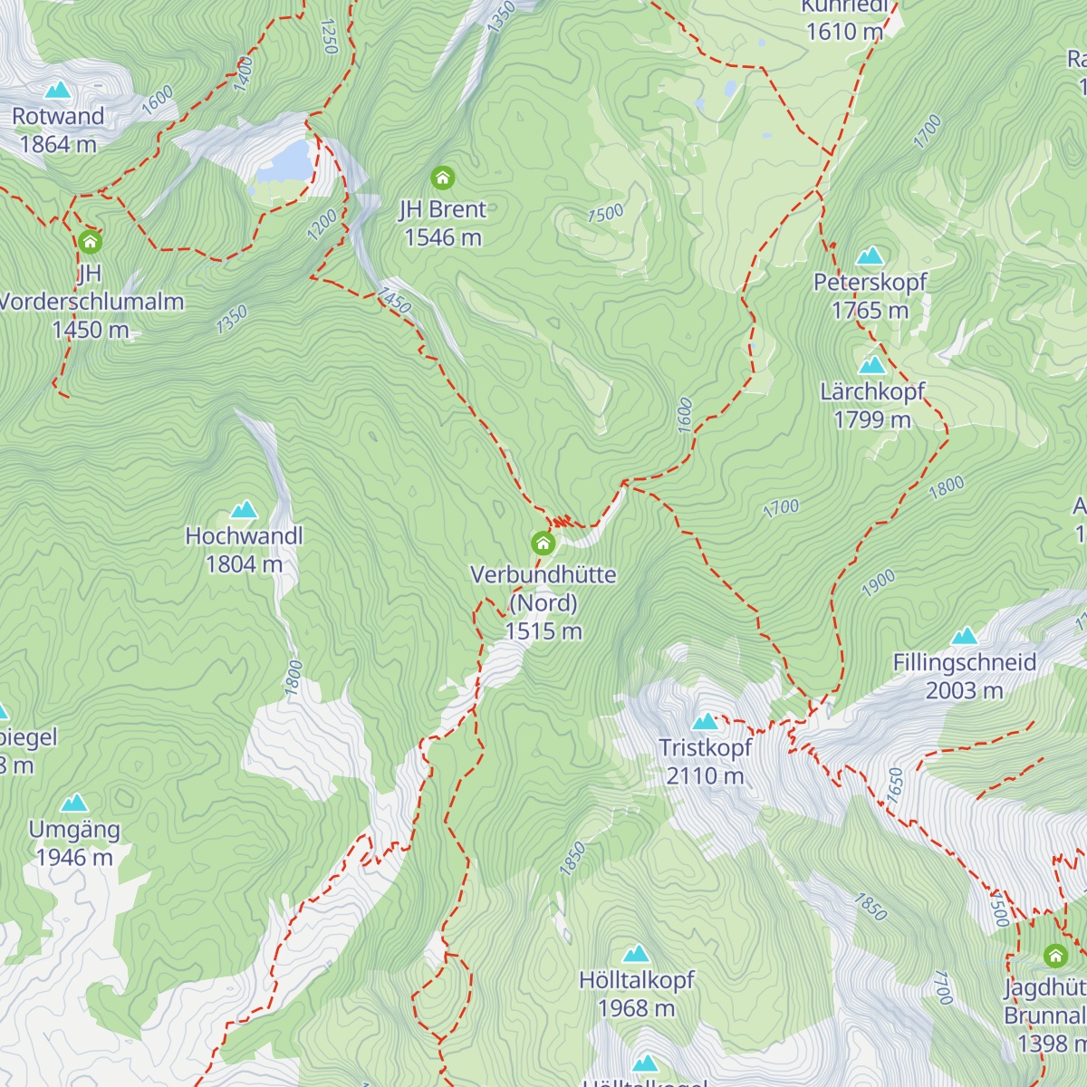 Verbundhütte (Nord) map