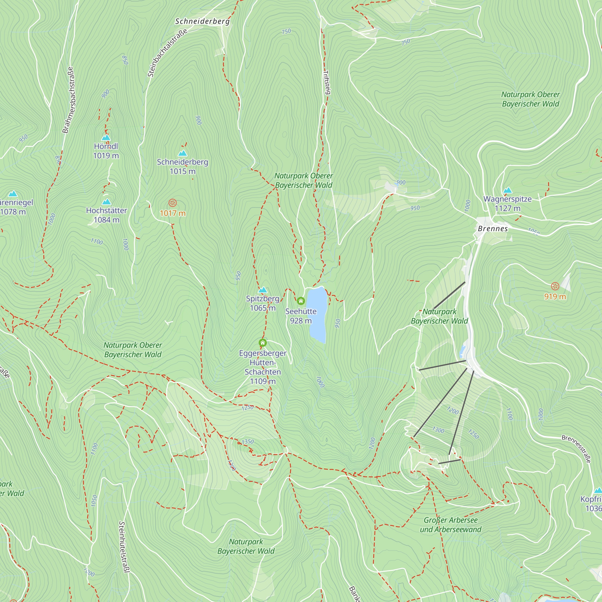 Seehütte map