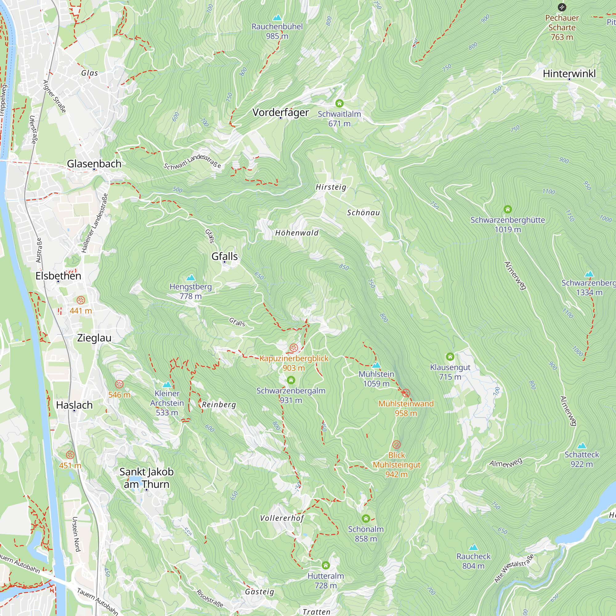 Gasthof Fageralm map