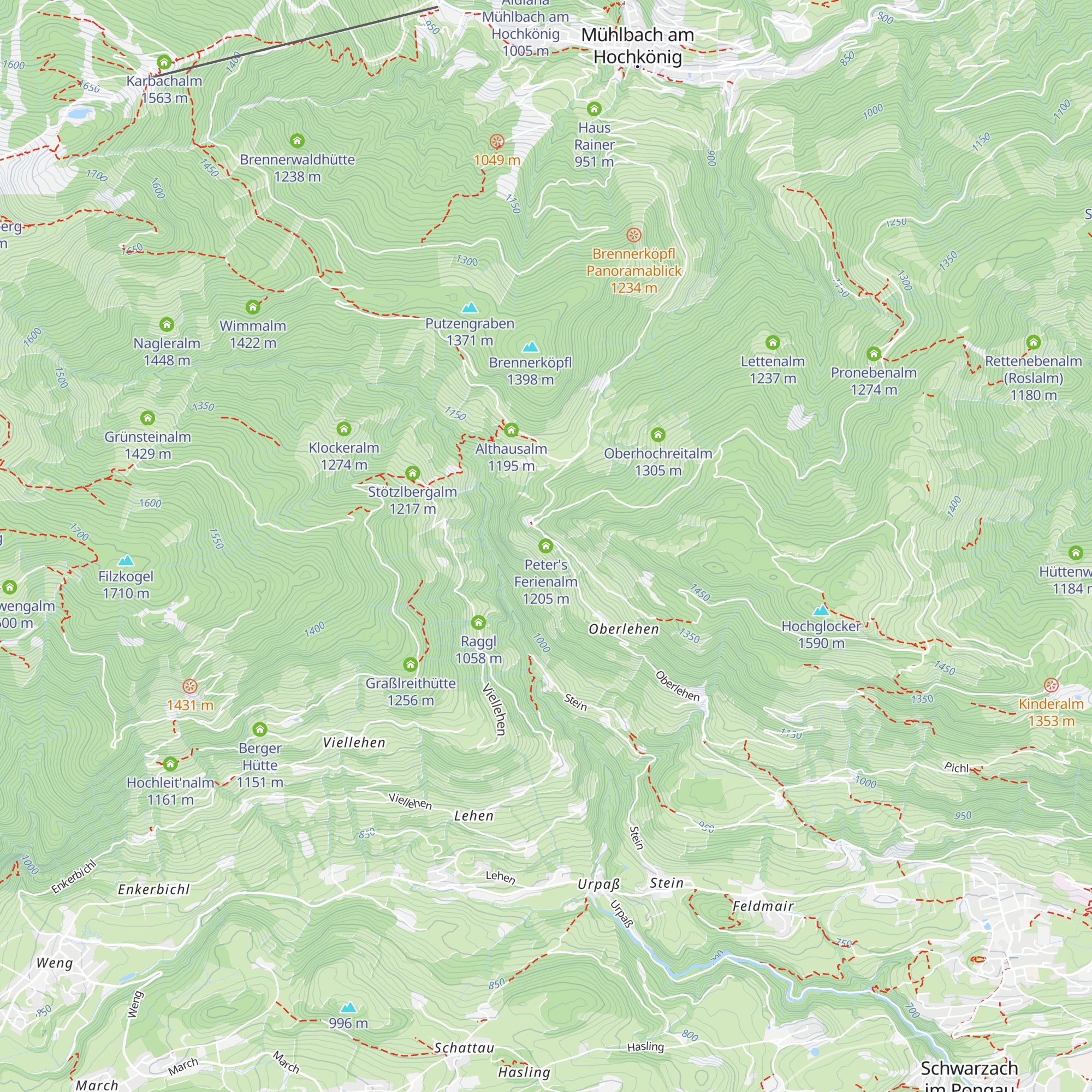 Peter's Ferienalm map