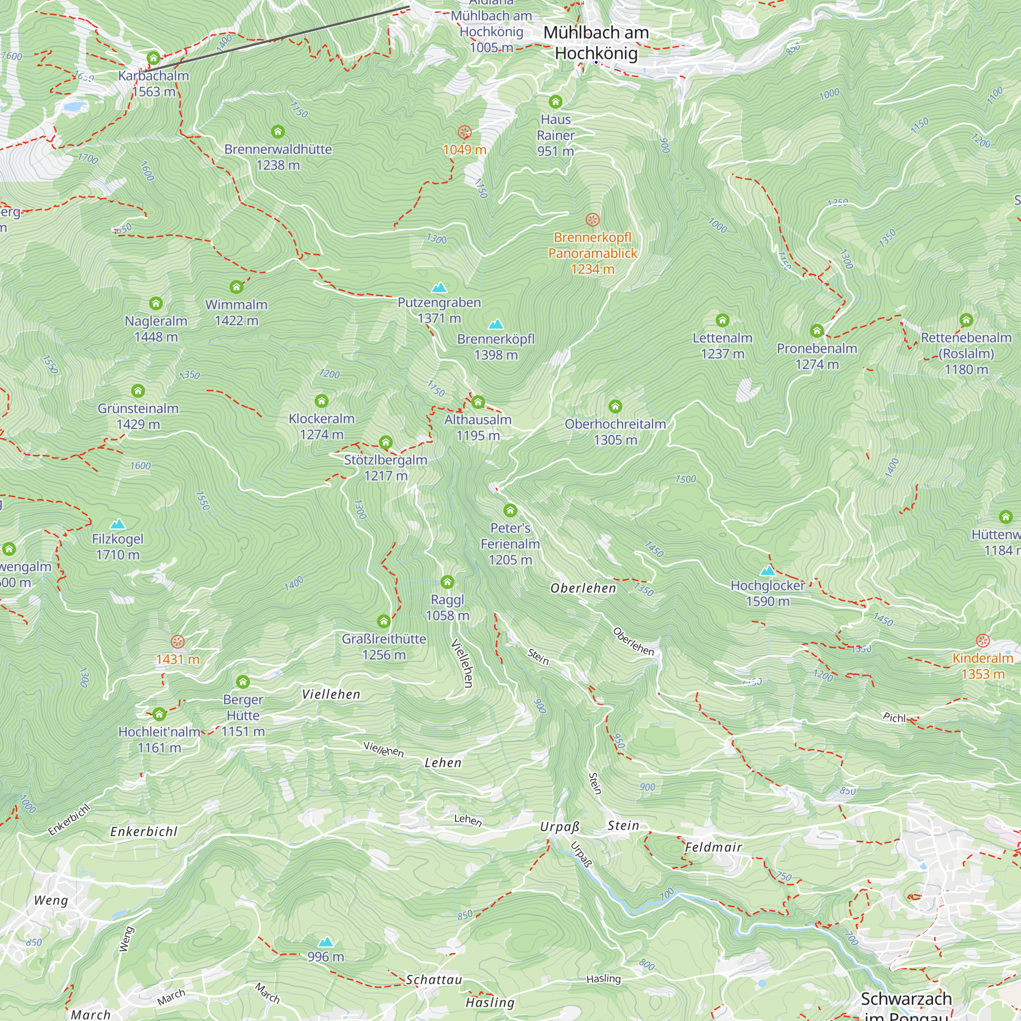 Peter's Ferienalm map