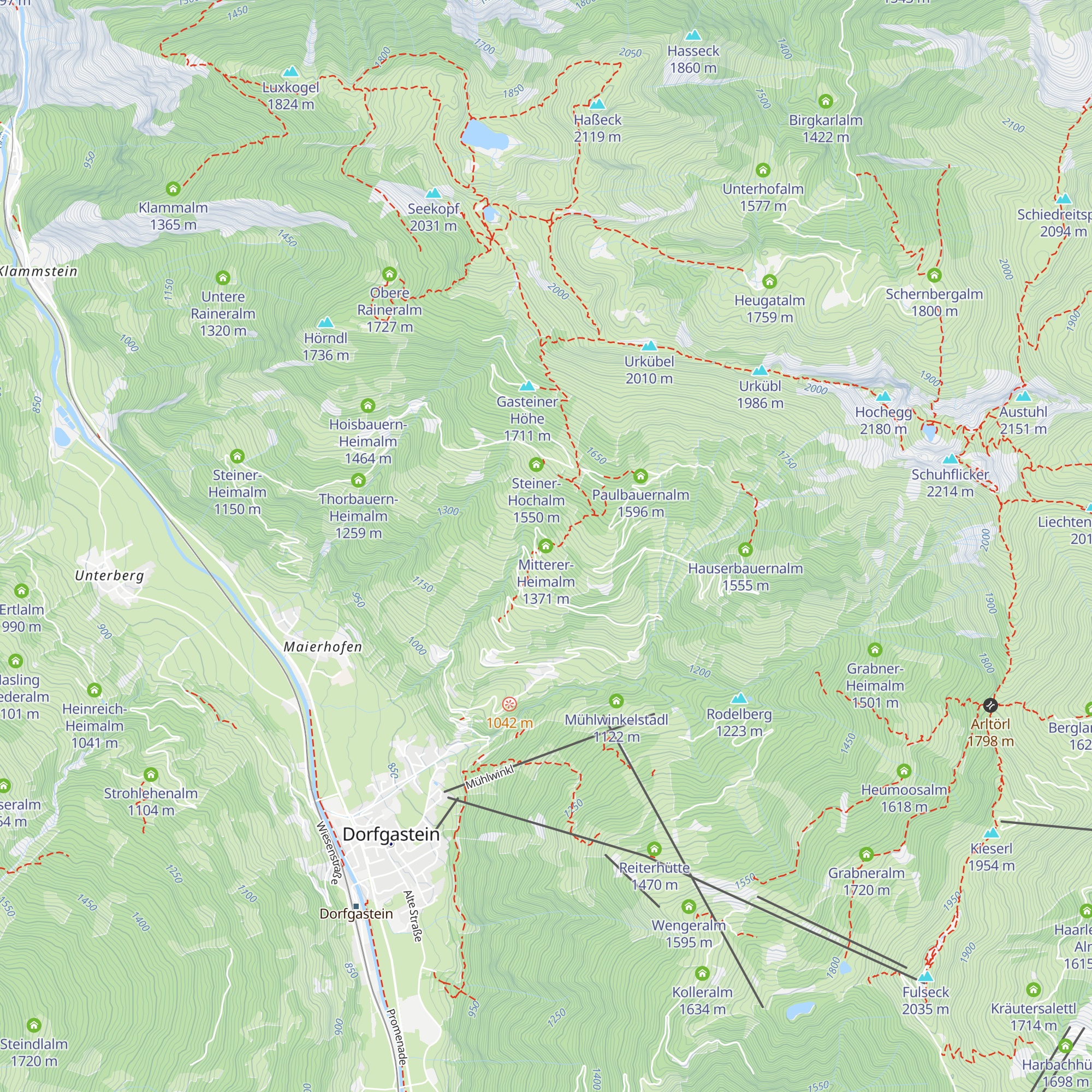 Mitterer-Heimalm map