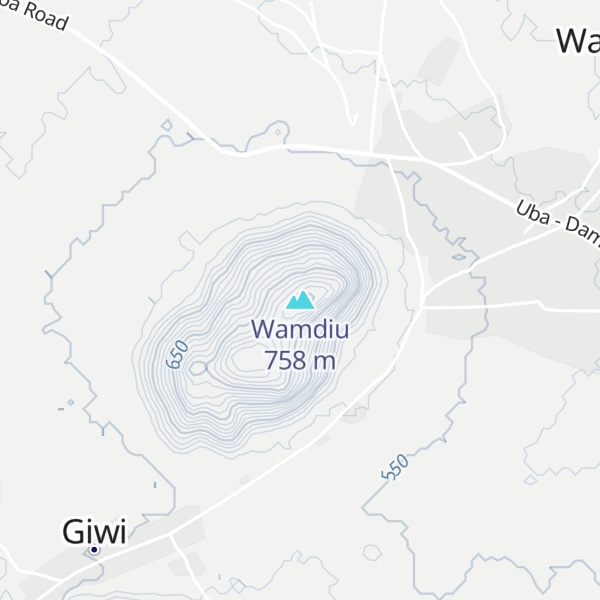 Map of Wamdiu