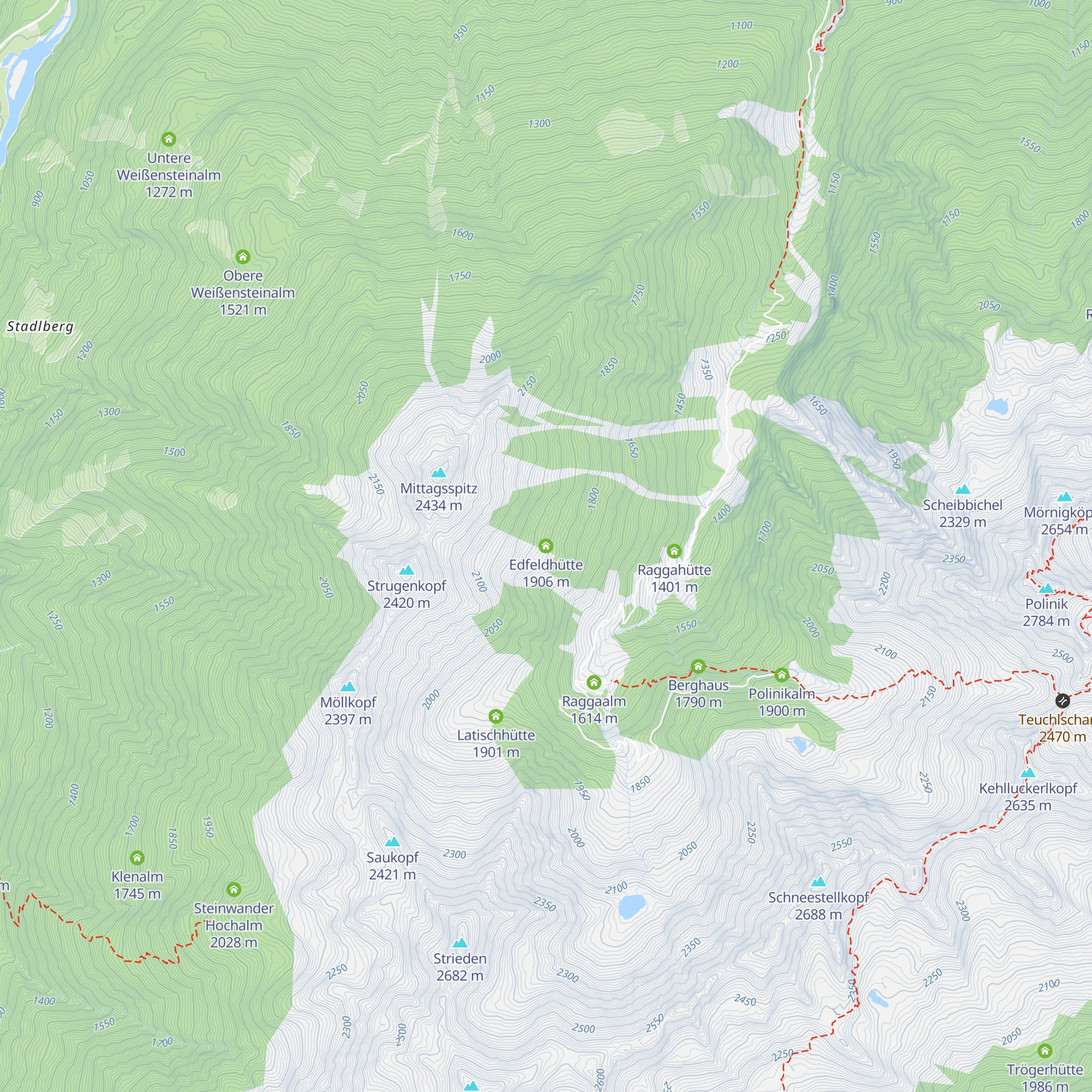 Edfeldhütte map