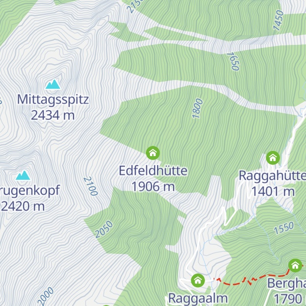 Map of Edfeldhütte