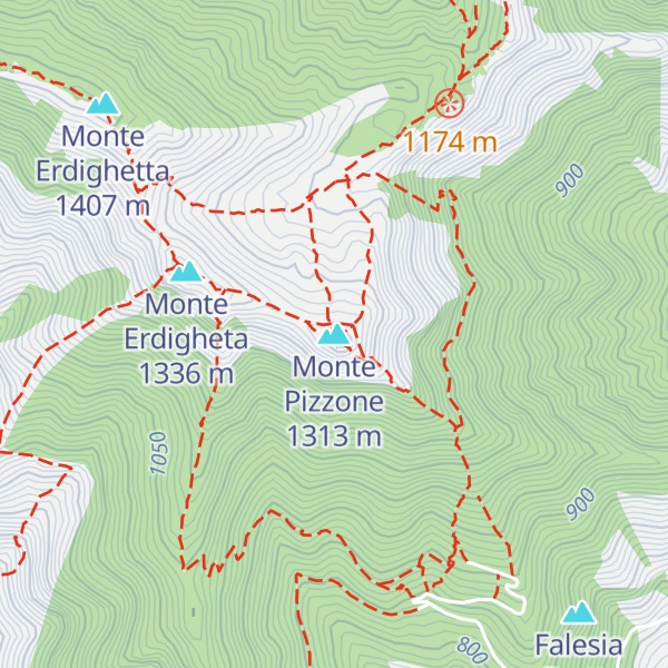 Map of Monte Pizzone
