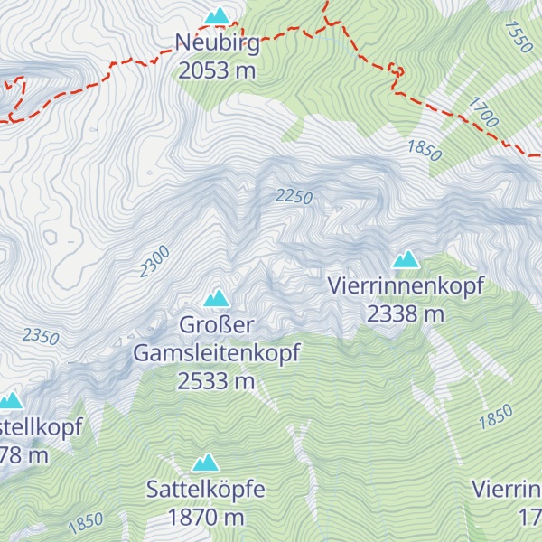 Map of Schneeklammkopf