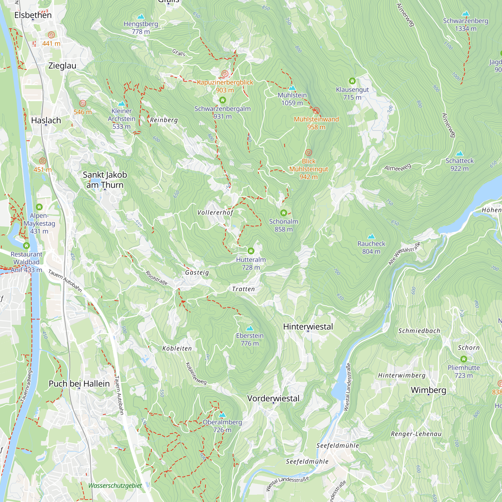 Hutteralm map