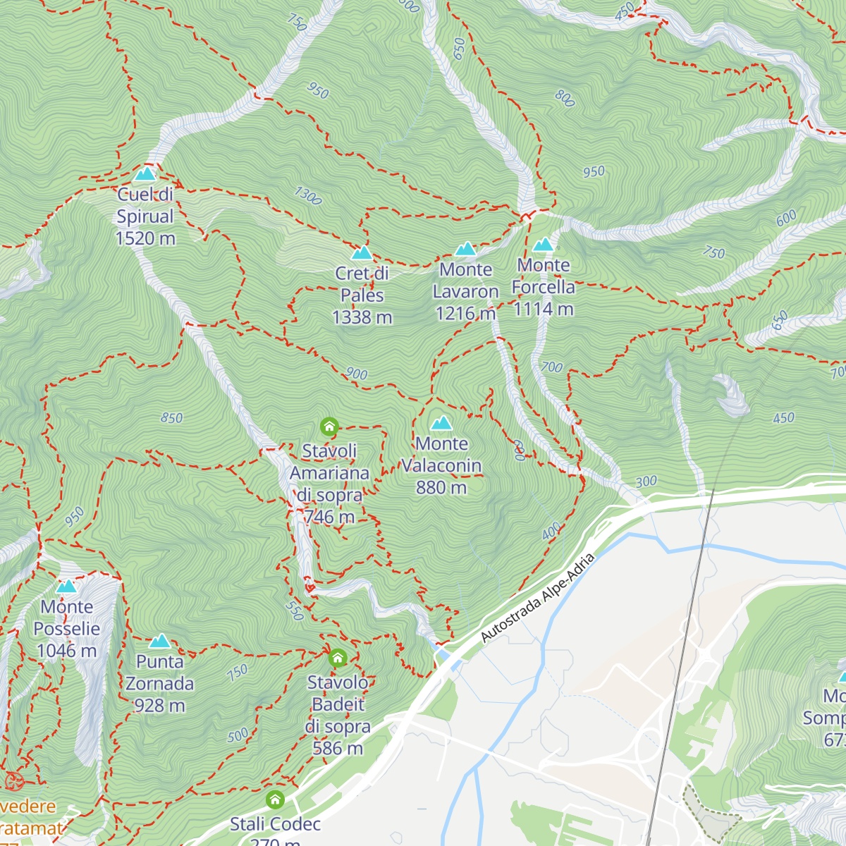 Stavolo Valaconin map