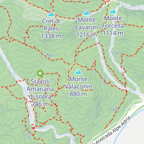 Map of Stavolo Valaconin
