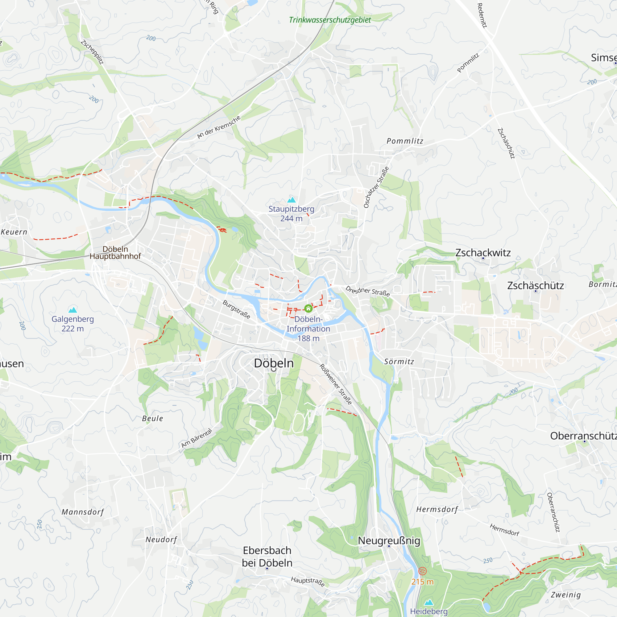 Döbeln-Information map