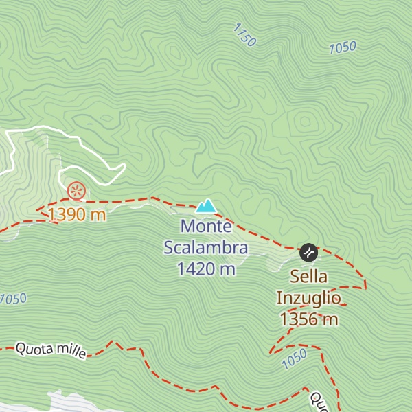 Map of Monte Scalambra