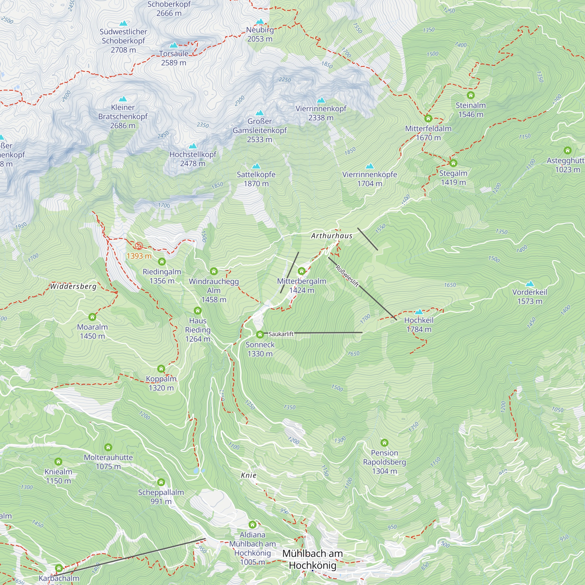 Hochkeilhaus map