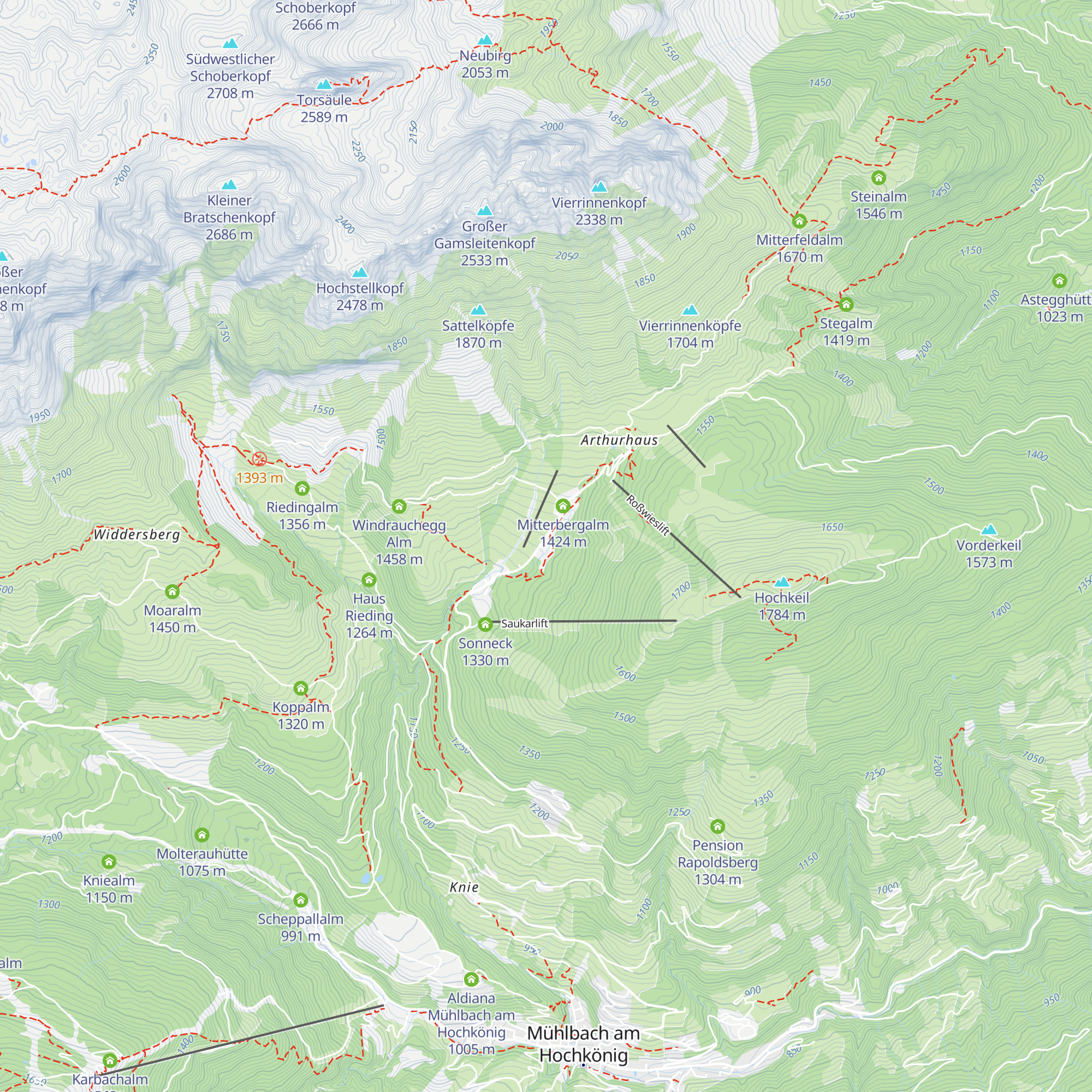 Hochkeilhaus map