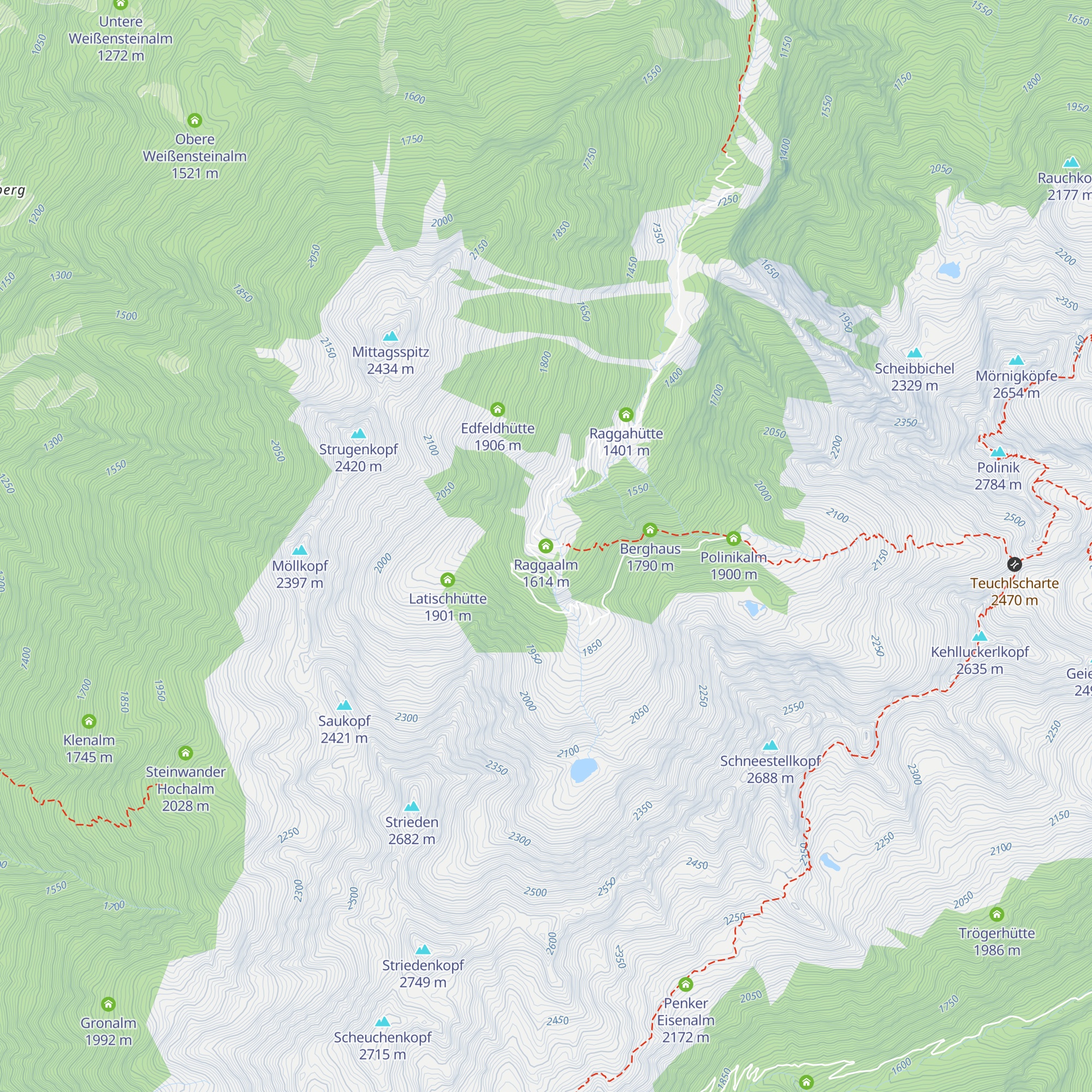Raggaalm map