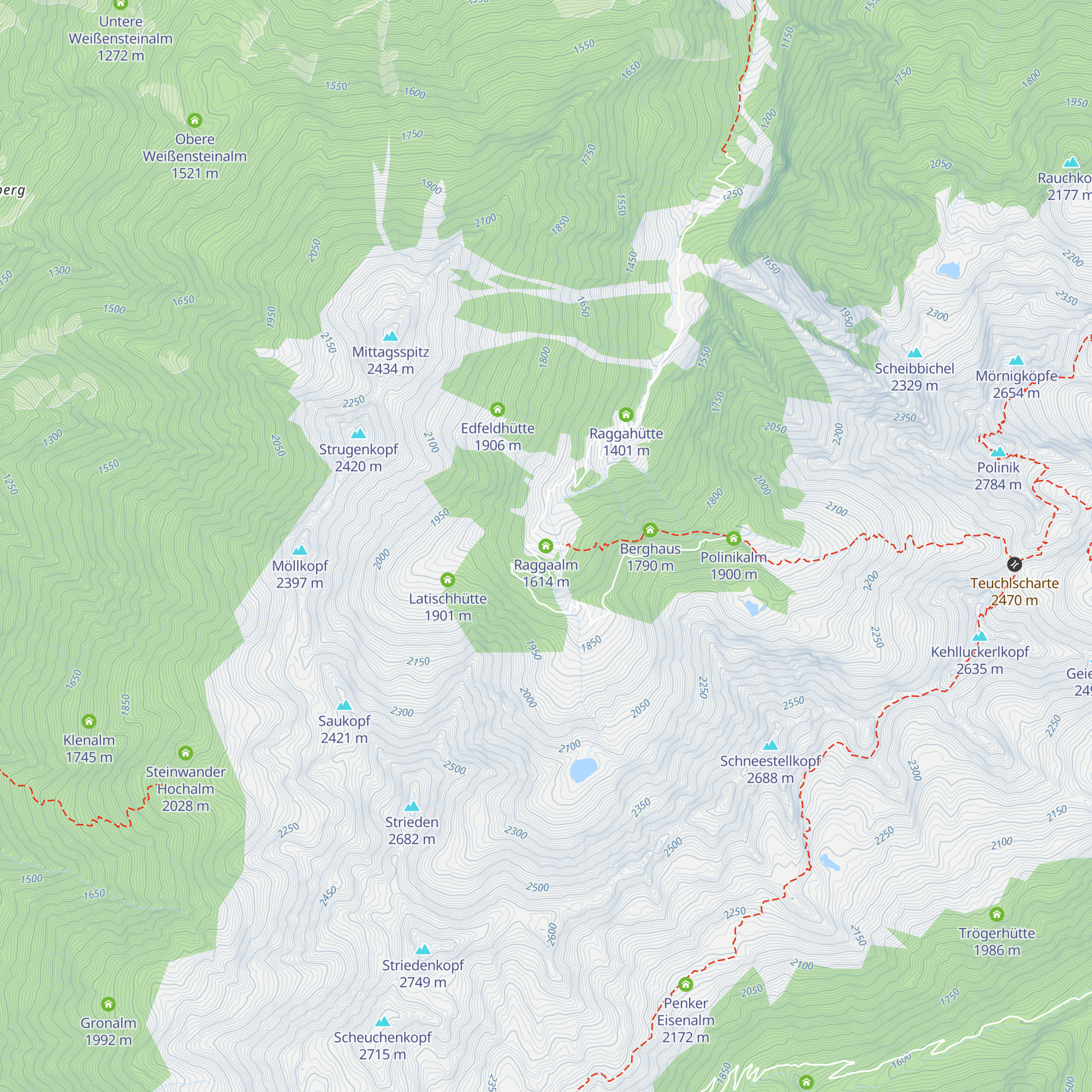Raggaalm map