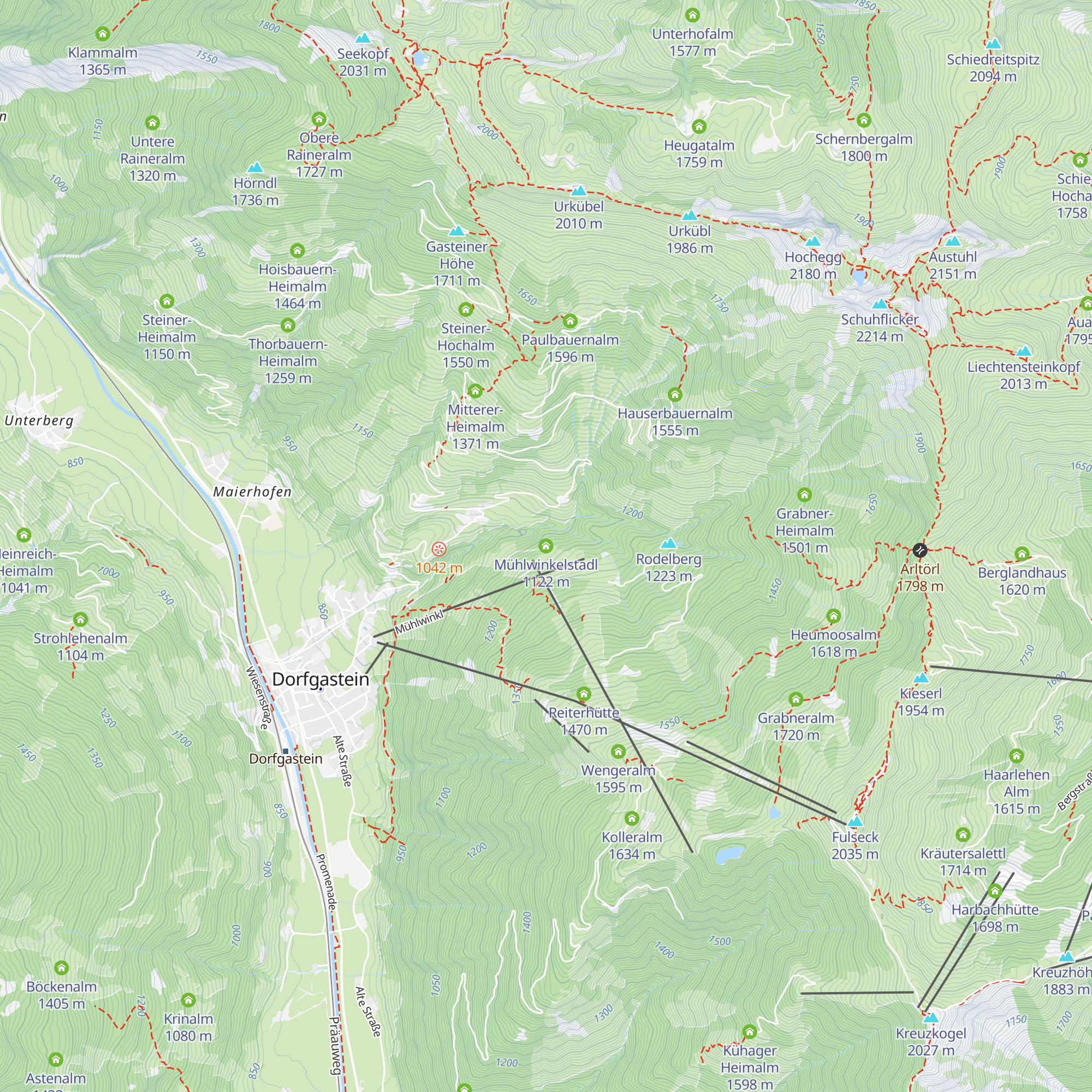Mühlwinkelstadl map