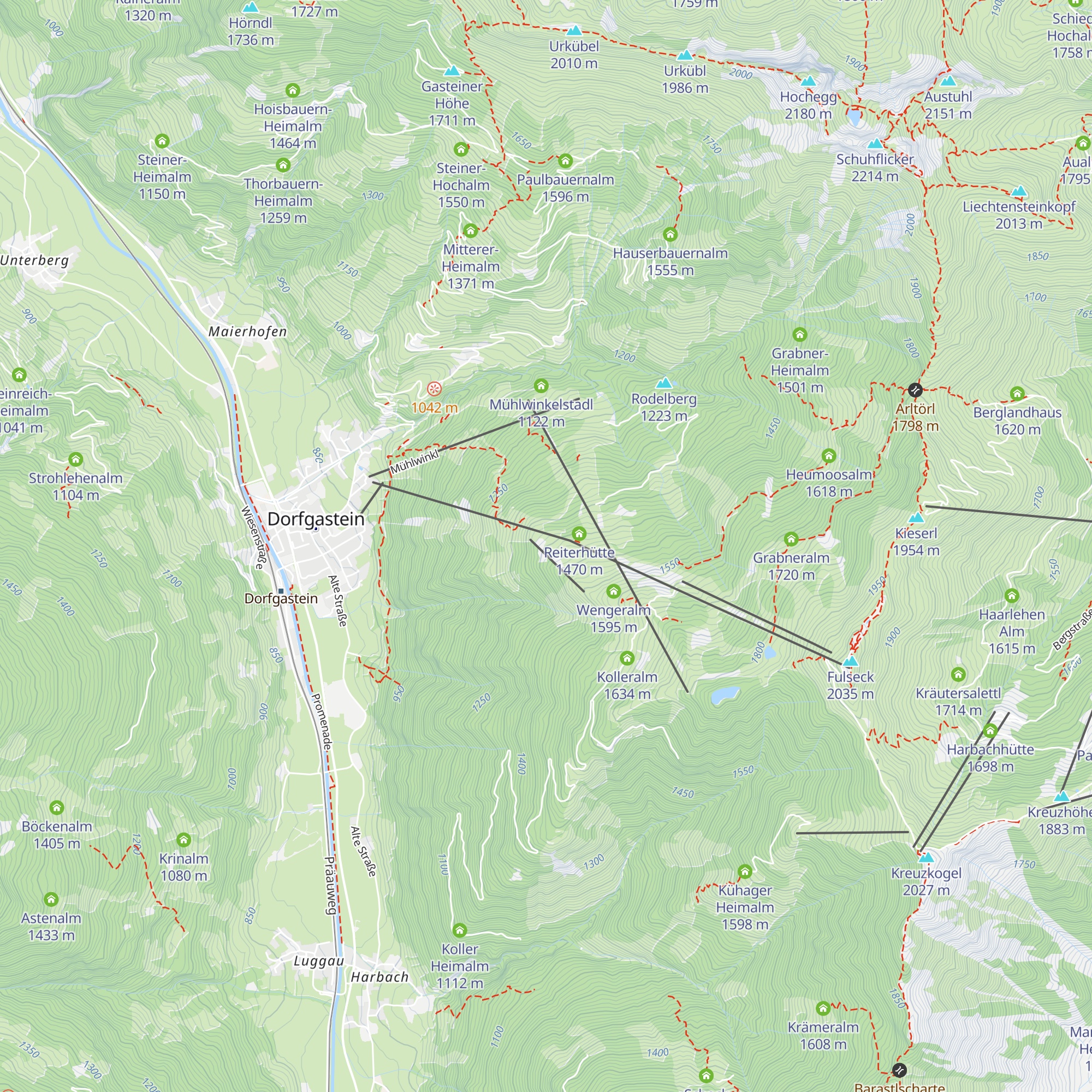 Brandlalm map