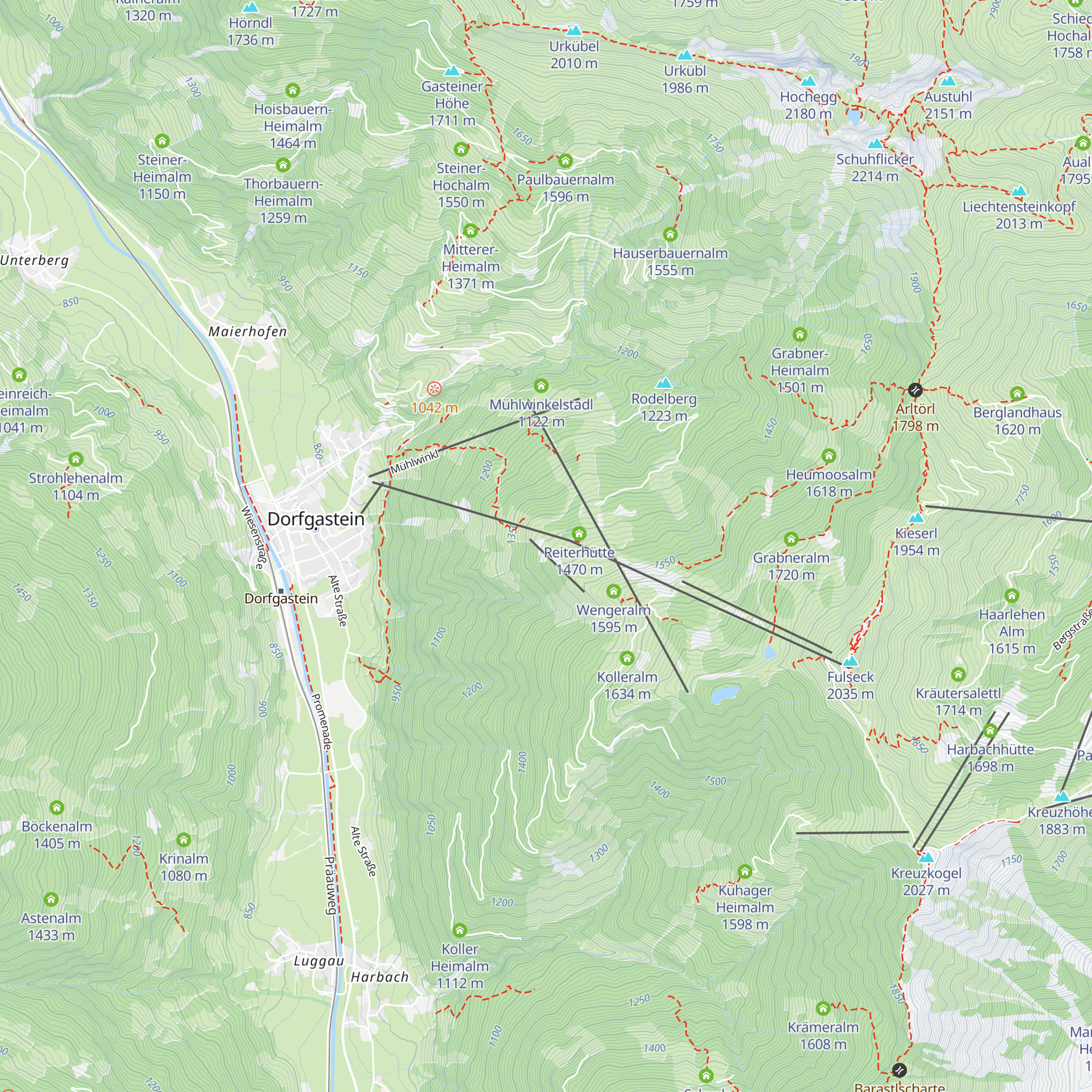 Brandlalm map